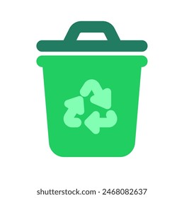 Editable recycle bin vector icon. Environment, ecology, eco-friendly. Part of a big icon set family. Perfect for web and app interfaces, presentations, infographics, etc
