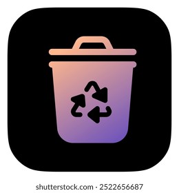 Editable recycle bin vector icon. Environment, ecology, eco-friendly. Part of a big icon set family. Perfect for web and app interfaces, presentations, infographics, etc