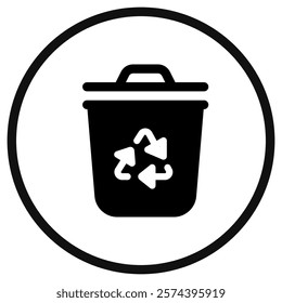 Editable recycle bin vector icon. Environment, ecology, eco-friendly. Part of a big icon set family. Perfect for web and app interfaces, presentations, infographics, etc