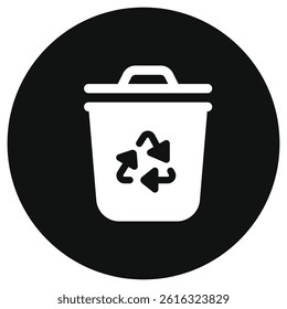 Editable recycle bin vector icon. Environment, ecology, eco-friendly. Part of a big icon set family. Perfect for web and app interfaces, presentations, infographics, etc