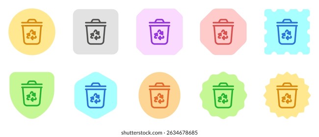 Editable recycle bin vector icon. Environment, ecology, eco-friendly. Part of a big icon set family. Perfect for web and app interfaces, presentations, infographics, etc