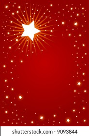 Editable red vector abstract Christmas background