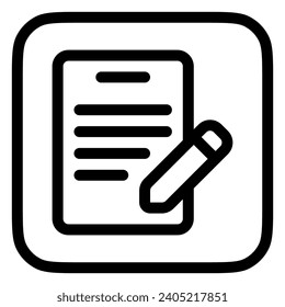 Editable registration form vector icon. Part of a big icon set family. Perfect for web and app interfaces, presentations, infographics, etc