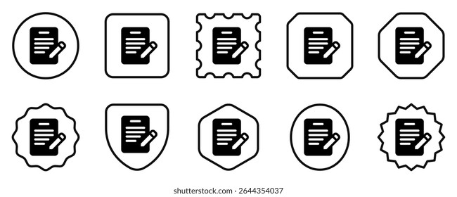 Editable registration form vector icon. Part of a big icon set family. Perfect for web and app interfaces, presentations, infographics, etc