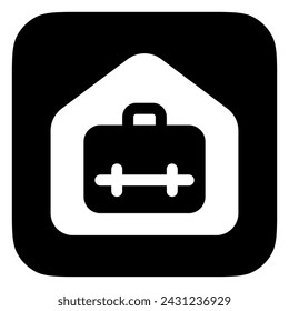 Editable remote work, briefcase, portfolio, experience vector icon. Job, profession, freelance. Part of a big icon set family. Perfect for web and app interfaces, presentations, infographics, etc