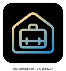 Editable remote work, briefcase, portfolio, experience vector icon. Job, profession, freelance. Part of a big icon set family. Perfect for web and app interfaces, presentations, infographics, etc