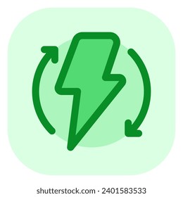Editable renewable, sustainable, energy vector icon. Environment, ecology, eco-friendly. Part of a big icon set family. Perfect for web and app interfaces, presentations, infographics, etc