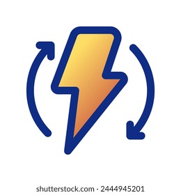 Editable renewable, sustainable, energy vector icon. Environment, ecology, eco-friendly. Part of a big icon set family. Perfect for web and app interfaces, presentations, infographics, etc