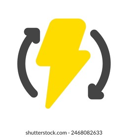 Icono de Vector de energía renovable, sostenible y editable. Medio ambiente, ecología, ecológico. Parte de una gran familia de iconos. Perfecto para interfaces de Web y App, presentaciones, infografías, etc