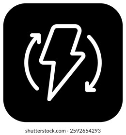 Editable renewable, sustainable, energy vector icon. Environment, ecology, eco-friendly. Part of a big icon set family. Perfect for web and app interfaces, presentations, infographics, etc