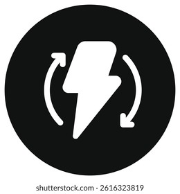 Editable renewable, sustainable, energy vector icon. Environment, ecology, eco-friendly. Part of a big icon set family. Perfect for web and app interfaces, presentations, infographics, etc