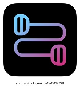Editable resistance band vector icon. Part of a big icon set family. Perfect for web and app interfaces, presentations, infographics, etc