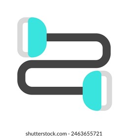 Editable resistance band vector icon. Part of a big icon set family. Perfect for web and app interfaces, presentations, infographics, etc