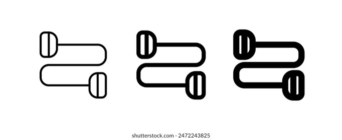 Editable resistance band vector icon. Part of a big icon set family. Perfect for web and app interfaces, presentations, infographics, etc