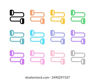 Editable resistance band vector icon. Part of a big icon set family. Perfect for web and app interfaces, presentations, infographics, etc