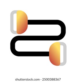 Icono de Vector de banda de resistencia editable. Parte de una gran familia de iconos. Perfecto para interfaces de Web y App, presentaciones, infografías, etc