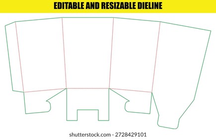 Forma de Vector de contorno verde Deline editable y redimensionable
