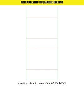 Plantilla Deline editable y redimensionable para proyectos de diseño