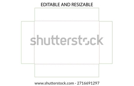 Editable and resizable template with customizable design