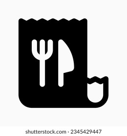 Editable restaurant bill, invoice vector icon. Part of a big icon set family. Perfect for web and app interfaces, presentations, infographics, etc