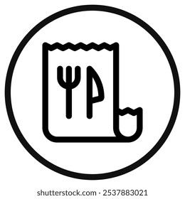 Editable restaurant bill, invoice vector icon. Part of a big icon set family. Perfect for web and app interfaces, presentations, infographics, etc