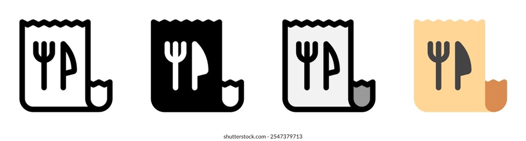 Editable restaurant bill, invoice vector icon. Part of a big icon set family. Perfect for web and app interfaces, presentations, infographics, etc