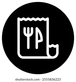 Editable restaurant bill, invoice vector icon. Part of a big icon set family. Perfect for web and app interfaces, presentations, infographics, etc