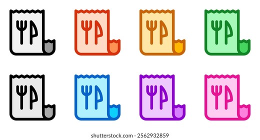 Editable restaurant bill, invoice vector icon. Part of a big icon set family. Perfect for web and app interfaces, presentations, infographics, etc