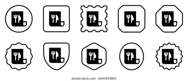 Editable restaurant bill, invoice vector icon. Part of a big icon set family. Perfect for web and app interfaces, presentations, infographics, etc
