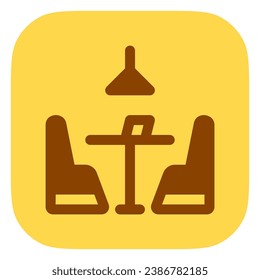 Editable restaurant seat vector icon. Food, restaurant. Part of a big icon set family. Perfect for web and app interfaces, presentations, infographics, etc