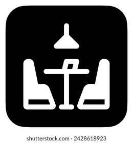 Editable restaurant seat vector icon. Food, restaurant. Part of a big icon set family. Perfect for web and app interfaces, presentations, infographics, etc