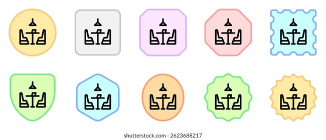 Editable restaurant seat vector icon. Food, restaurant. Part of a big icon set family. Perfect for web and app interfaces, presentations, infographics, etc