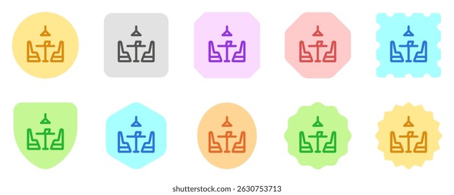 Editable restaurant seat vector icon. Food, restaurant. Part of a big icon set family. Perfect for web and app interfaces, presentations, infographics, etc