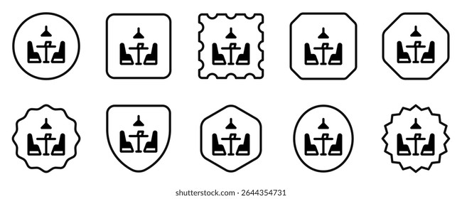 Editable restaurant seat vector icon. Food, restaurant. Part of a big icon set family. Perfect for web and app interfaces, presentations, infographics, etc