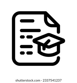 Editable resume, education, experience, cv, file, document vector icon. Business, work, job, office. Part of a big icon set family. Perfect for web and app interfaces, presentations, infographics, etc