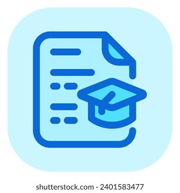 Editable resume, education, experience, cv, file, document vector icon. Business, work, job, office. Part of a big icon set family. Perfect for web and app interfaces, presentations, infographics, etc