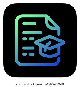 Editable resume, education, experience, cv, file, document vector icon. Business, work, job, office. Part of a big icon set family. Perfect for web and app interfaces, presentations, infographics, etc