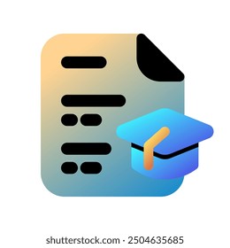 Bearbeitbarer Lebenslauf, Bildung, Erfahrung, cv, Datei, Dokument, Vektorsymbol. Geschäft, Arbeit, Job, Büro. Teil einer großen Ikone-Set-Familie. Perfekt für Web- und App-Schnittstellen, Präsentationen, Infografiken usw.