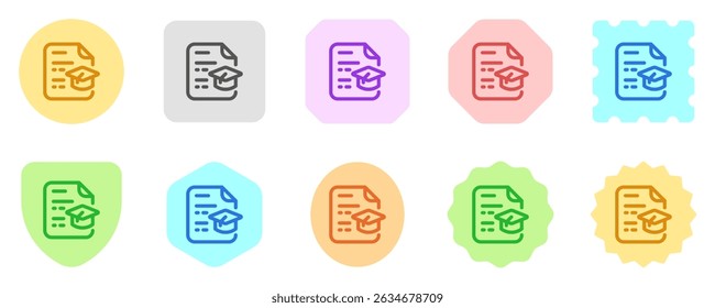 Editable resume, education, experience, cv, file, document vector icon. Business, work, job, office. Part of a big icon set family. Perfect for web and app interfaces, presentations, infographics, etc