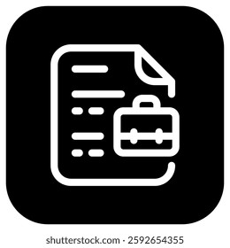Editable resume, work, experience, portfolio, cv, file, document vector icon. Business, job, office. Part of a big icon set family. Perfect for web and app interfaces, presentations, infographics, etc
