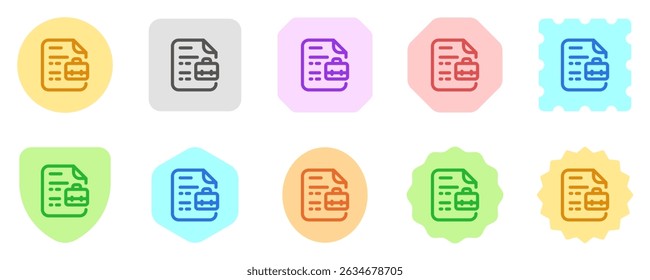 Editable resume, work, experience, portfolio, cv, file, document vector icon. Business, job, office. Part of a big icon set family. Perfect for web and app interfaces, presentations, infographics, etc
