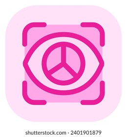 Editable retina, eye scan, optic vector icon. AI technology, artificial intelligence, computer. Part of a big icon set family. Perfect for web and app interfaces, presentations, infographics, etc