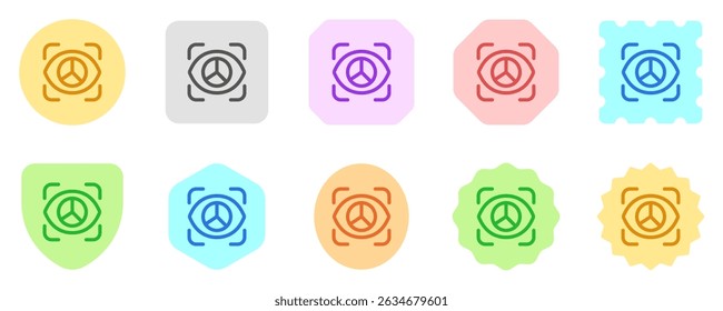 Retina editable, escaneo ocular, ícono de Vector óptico. Tecnología de IA, inteligencia artificial, computadora. Parte de una gran familia de iconos. Perfecto para interfaces de Web y App, presentaciones, infografías, etc