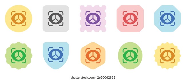 Editable retina, eye scan, optic vector icon. AI technology, artificial intelligence, computer. Part of a big icon set family. Perfect for web and app interfaces, presentations, infographics, etc