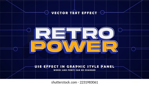 Editable Retro Graphic Style for Typography