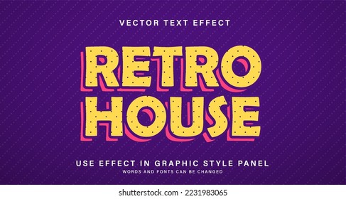 Editable Retro Graphic Style for Typography