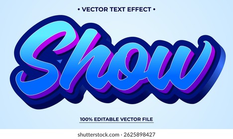 Editable Retro Vintage Blue Text Effect Lettering graphic style