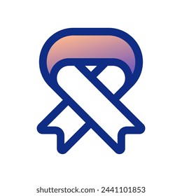 Symbol für bearbeitbaren Farbbandvektor. Teil einer großen Icon-Set-Familie. Perfekt für Web- und App-Schnittstellen, Präsentationen, Infografiken usw