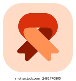 Editable ribbon vector icon. Part of a big icon set family. Perfect for web and app interfaces, presentations, infographics, etc