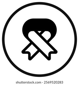 Editable ribbon vector icon. Part of a big icon set family. Perfect for web and app interfaces, presentations, infographics, etc